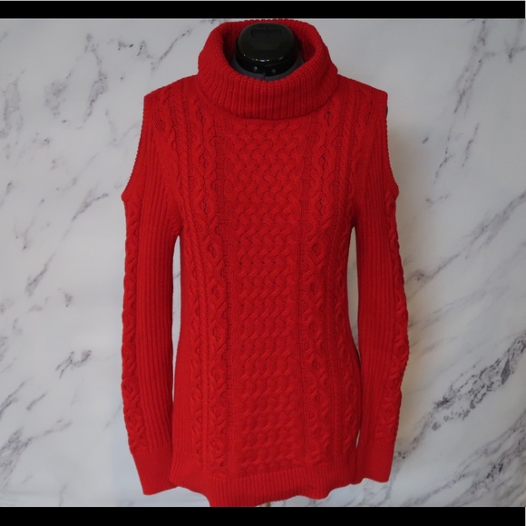 NWOT Macy’s Ruff Hewn Red Knit Sweater Sz M - Picture 2 of 5